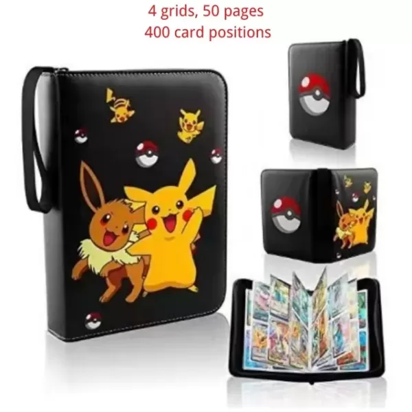 Pokemon Cards Holder Album - 400pcs Collection Book for Trading Card Game