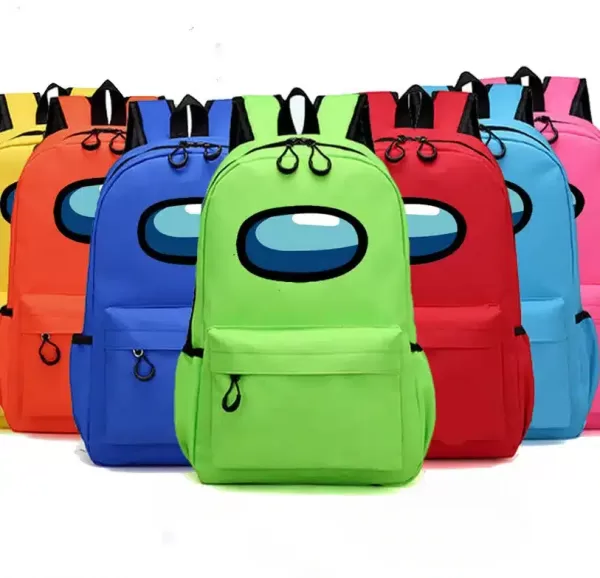 Among Us Schoolbag - Colorful Backpack for Primary and Middle School Students